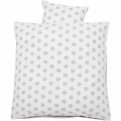 Alvi Bettwäsche 80 X 80 Cm, Stars Silber