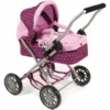 BAYER CHIC 2000 Mini-Kuschelwagen SMARTY Dots Brombeere