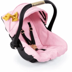 Bayer Design Puppen-Autositz Mit Dach, Rosa/gold