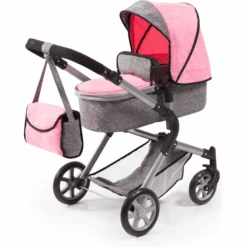 Bayer Design Puppenwagen City Neo Grau/rosa