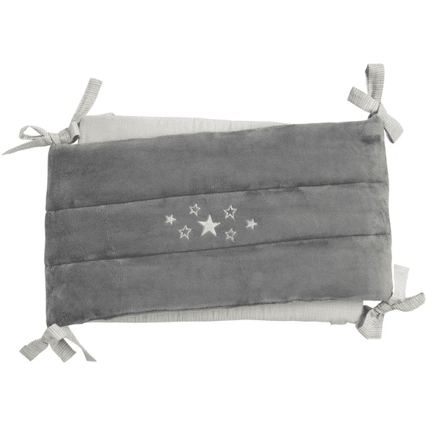 Be Be 's Collection Nestchen Sternchen Grau 35x190 Cm