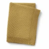 Elodie Gestrickte Wolldecke Gold