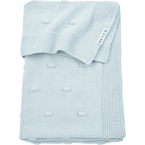 Meyco Babydecke Knots Light Blue 75 X 100 Cm