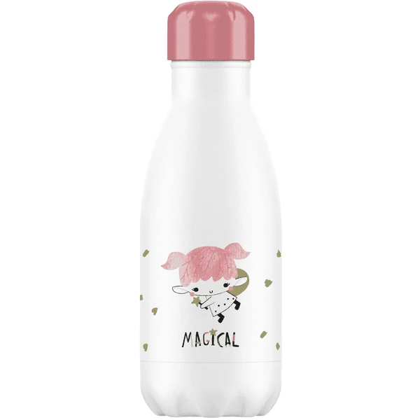 Miniland Isolierflasche Kid Bottle Fairy - 270ml, Weiß/rosa