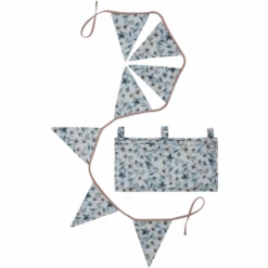 Name It Betttasche + Wimppelkette Set Nbnray Quarry