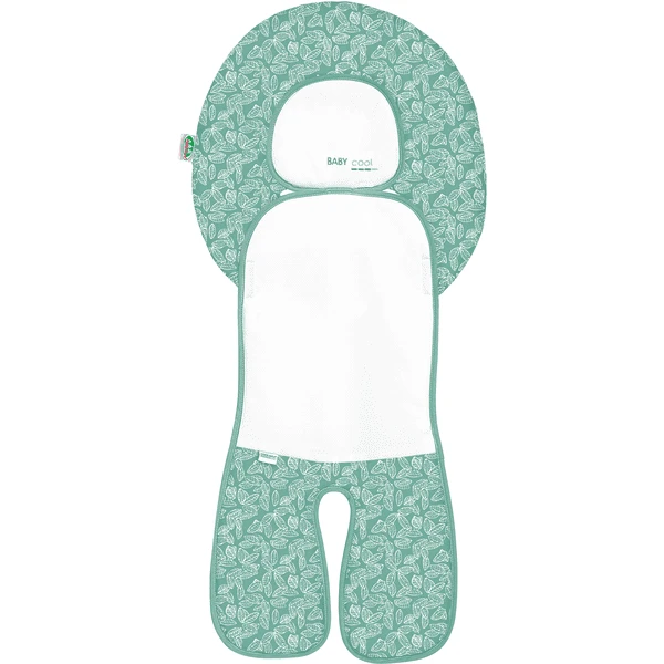 OdenwÀlder Autositz-Auflage Babycool White Leaves Deep Forest