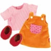 Sigikid® Kleiderset Quendy, Rosa-orange