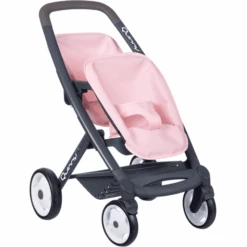 Smoby Quinny Zwillings-Sportpuppenwagen Rosa/grau