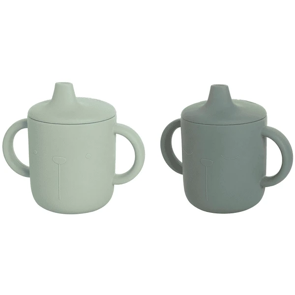 The Cotton Cloud Trinklerntassen Set Aus Silikon, Lili Der BĂ€r, Ocean/Iceberg