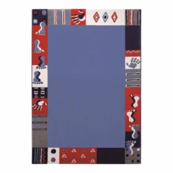 Wecon Home Kinderteppich Roundly Hands & Feet Blau