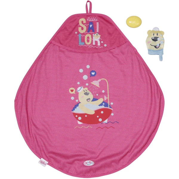 Zapf Creation BABY Born® Bath Kapuzenhandtuch & Schwamm